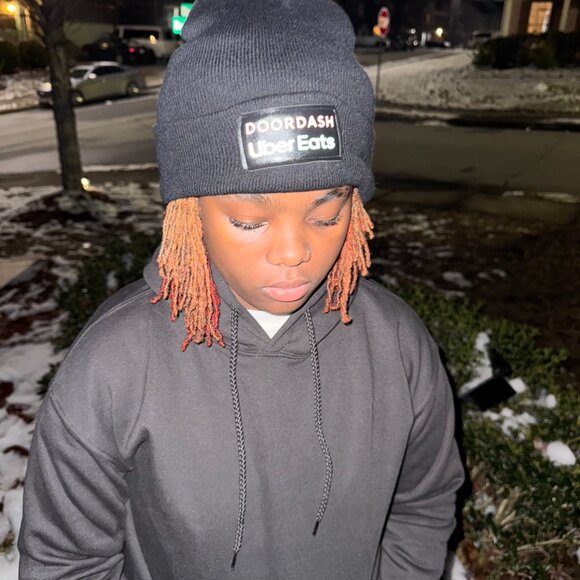 Reflective DoorDash / UberEats Sweatshirt Hoodie - Delivery Driver Dash Uber - Picture 13 of 13